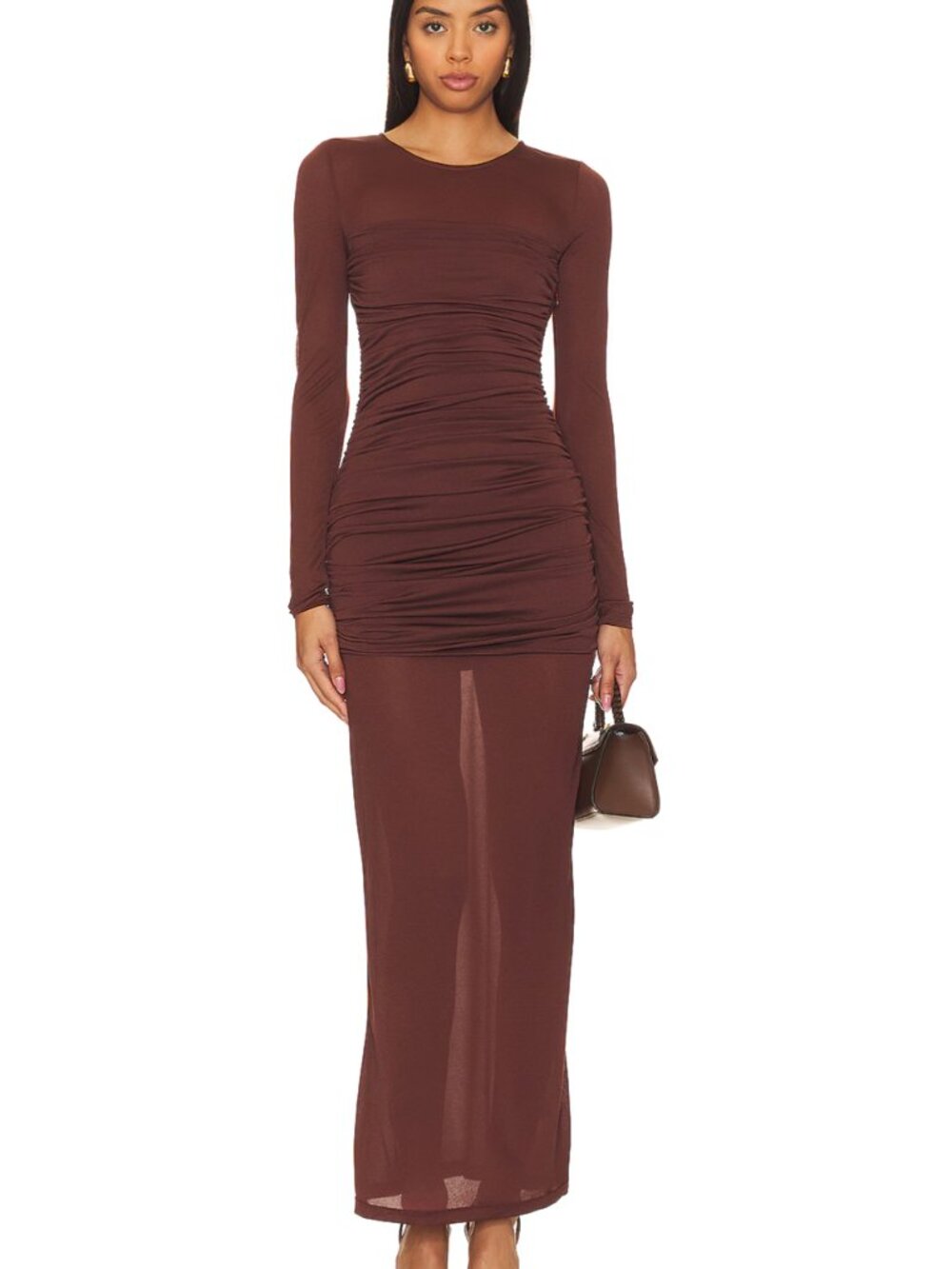 L'Academie Alma Dress Size XS Brown